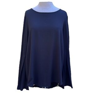 Spense Long Bell Sleeve Blouse Wide Flare Sleeve Black Women’s Large